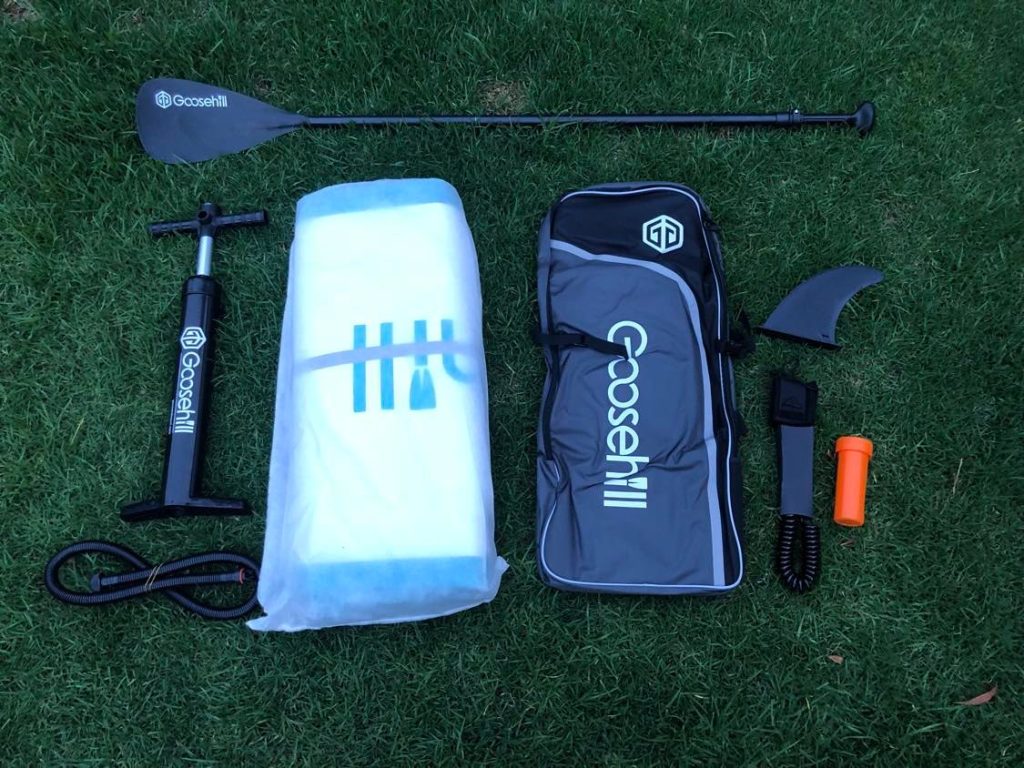 goosehill inflatable sup package inclusions